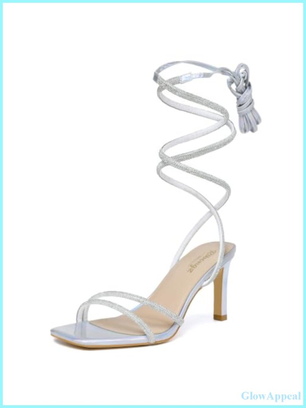 Kitten Heeled Sandals with Ankle Strap Open Toe Stiletto Heels Comfort Party